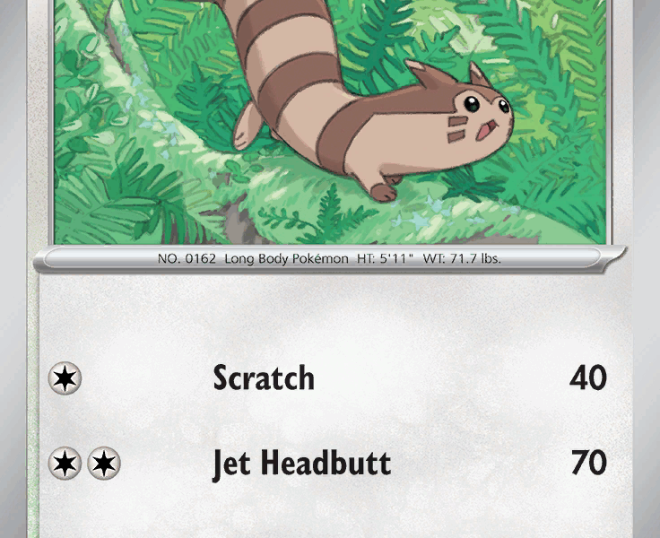 Furret Pokemon Kaart