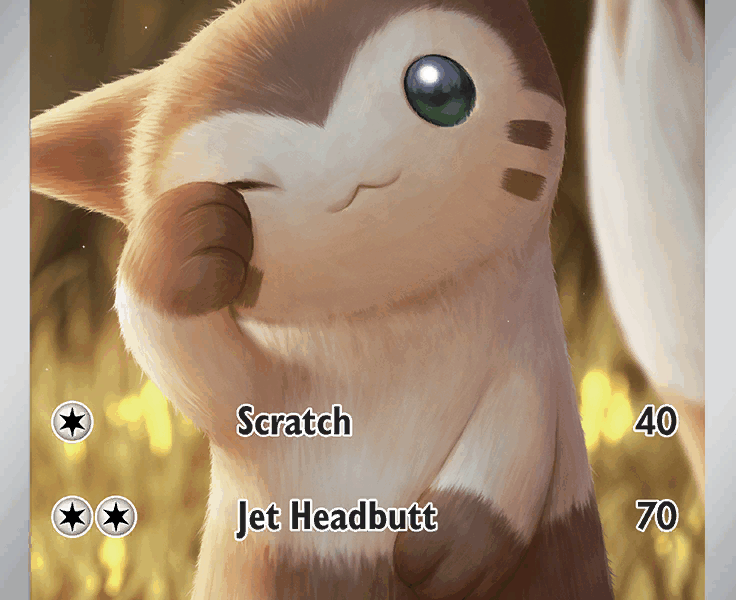 Furret Pokemon Kaart