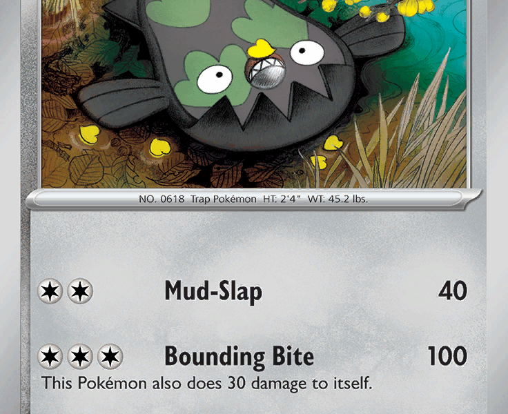 Galarian Stunfisk Pokemon Kaart