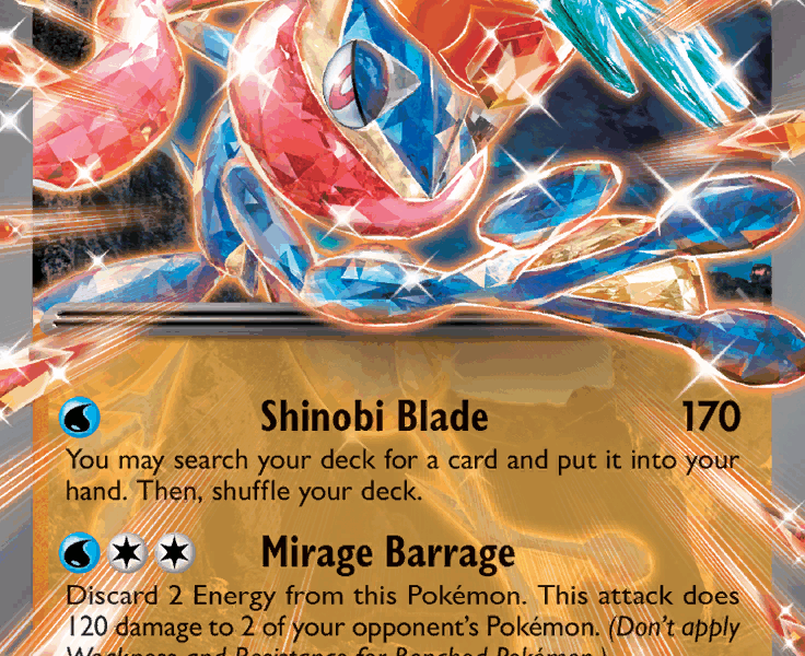 Greninja ex Pokemon Kaart