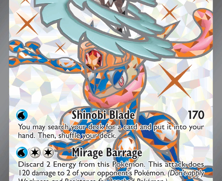 Greninja ex Pokemon Kaart