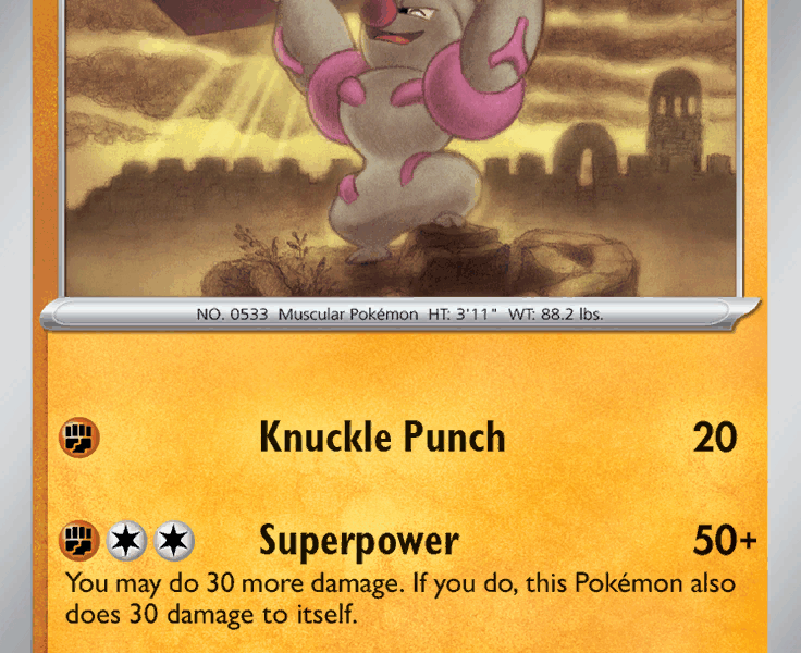Gurdurr Pokemon Kaart