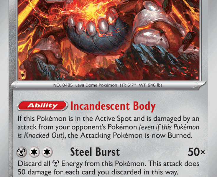 Heatran Pokemon Kaart
