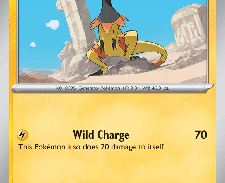 Heliolisk Pokemon Kaart