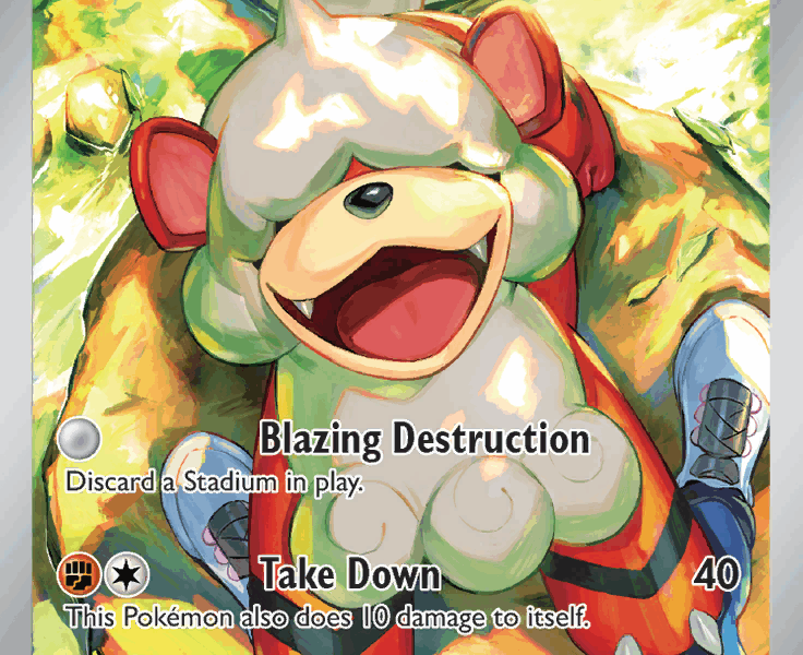 Hisuian Growlithe Pokemon Kaart