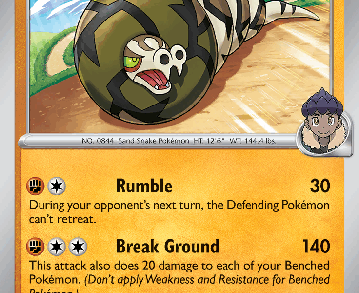 Hop’s Sandaconda Pokemon Kaart