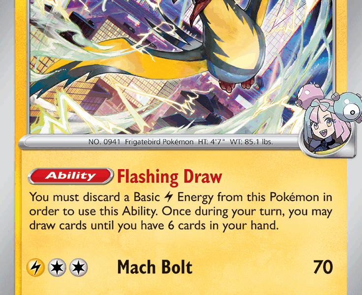 Iono’s Kilowattrel Pokemon Kaart