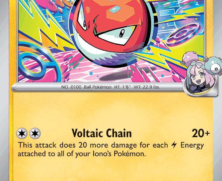 Iono’s Voltorb Pokemon Kaart