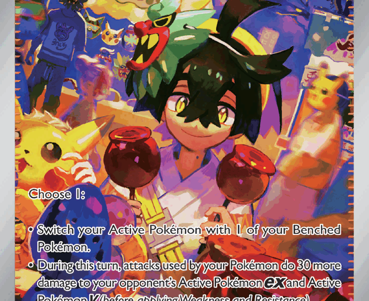 Kieran Pokemon Kaart