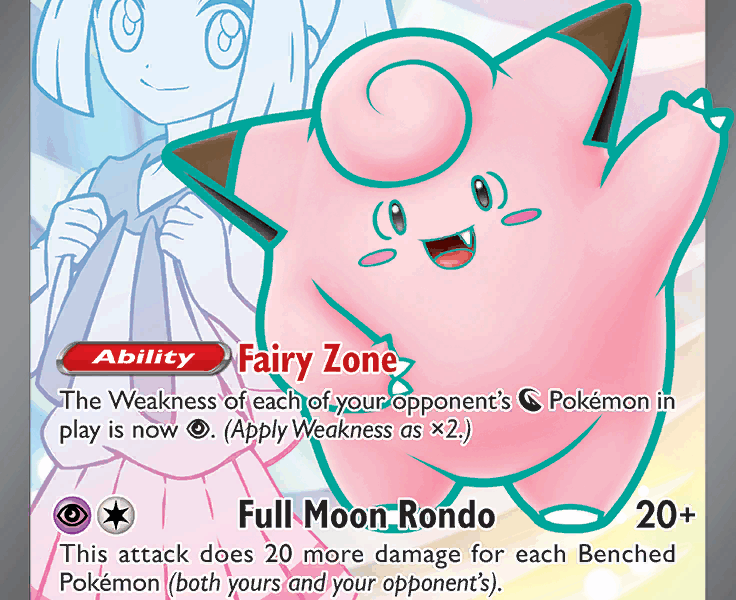 Lillie’s Clefairy ex Pokemon Kaart