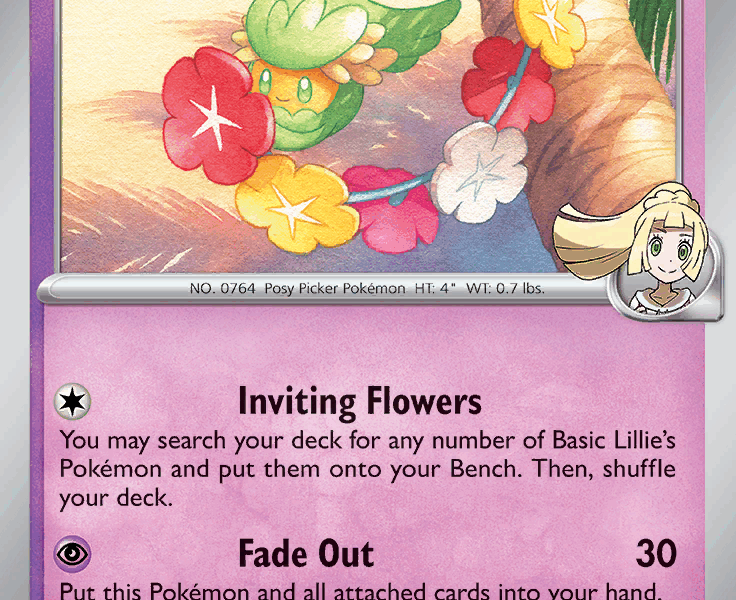 Lillie’s Comfey Pokemon Kaart
