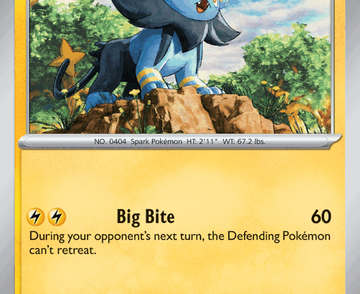 Luxio Pokemon Kaart