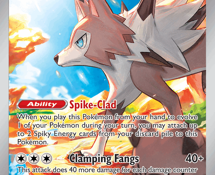 Lycanroc Pokemon Kaart