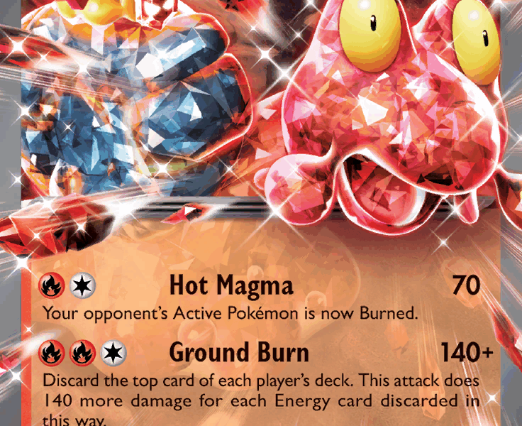 Magcargo ex Pokemon Kaart