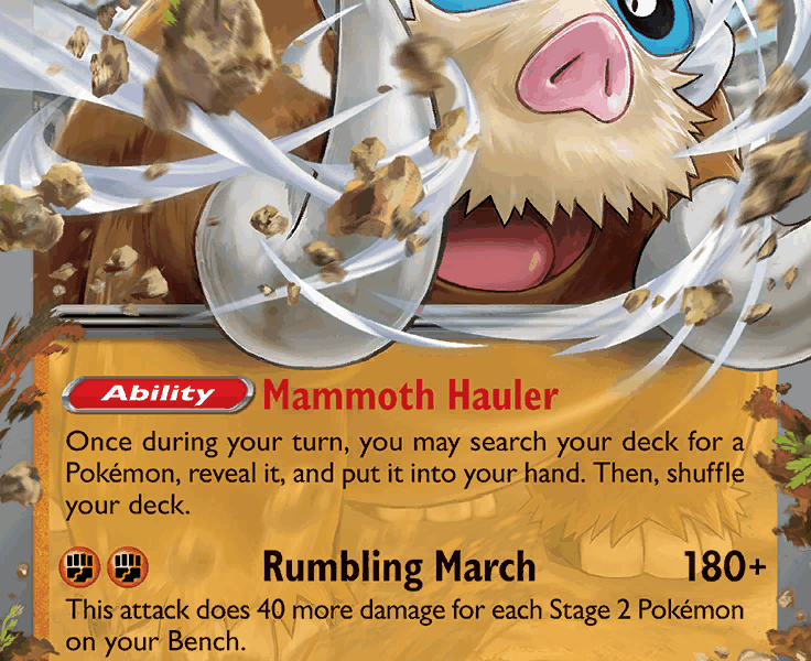 Mamoswine ex Pokemon Kaart