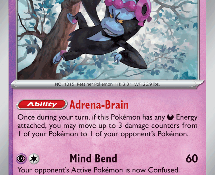 Munkidori Pokemon Kaart