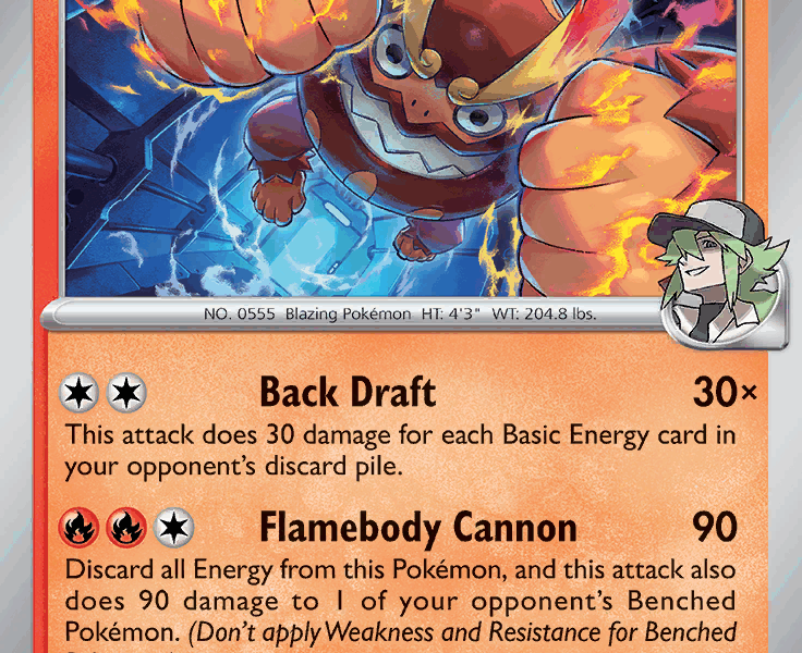 N’s Darmanitan Pokemon Kaart