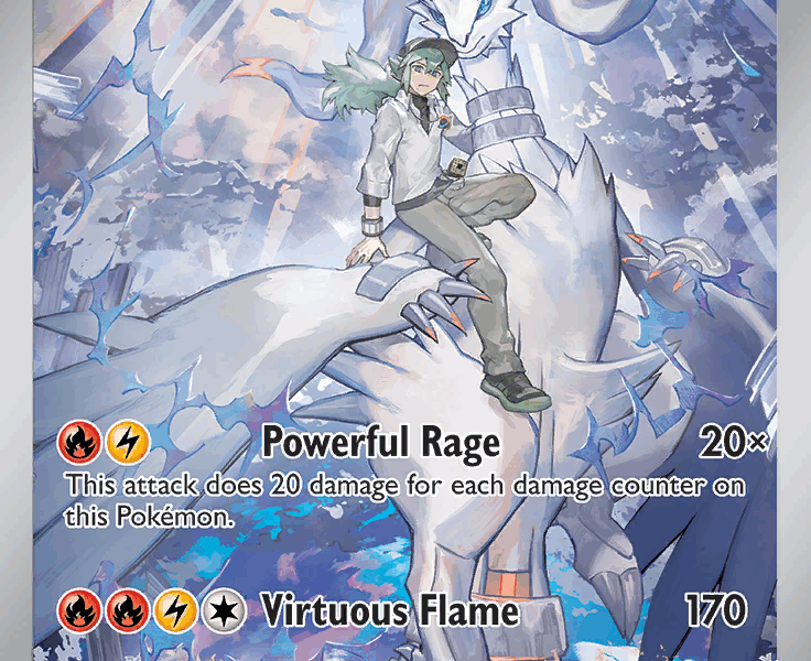 N’s Reshiram Pokemon Kaart