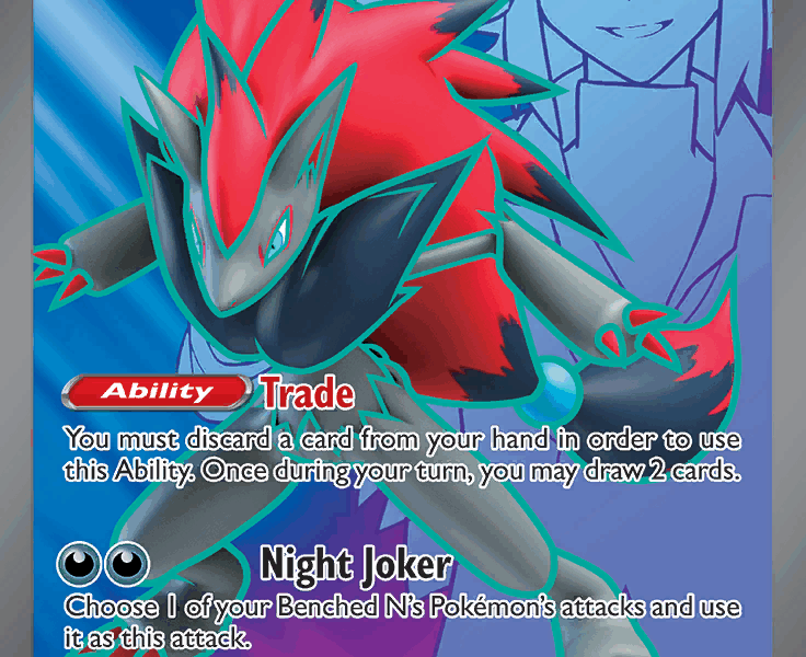 N’s Zoroark ex Pokemon Kaart