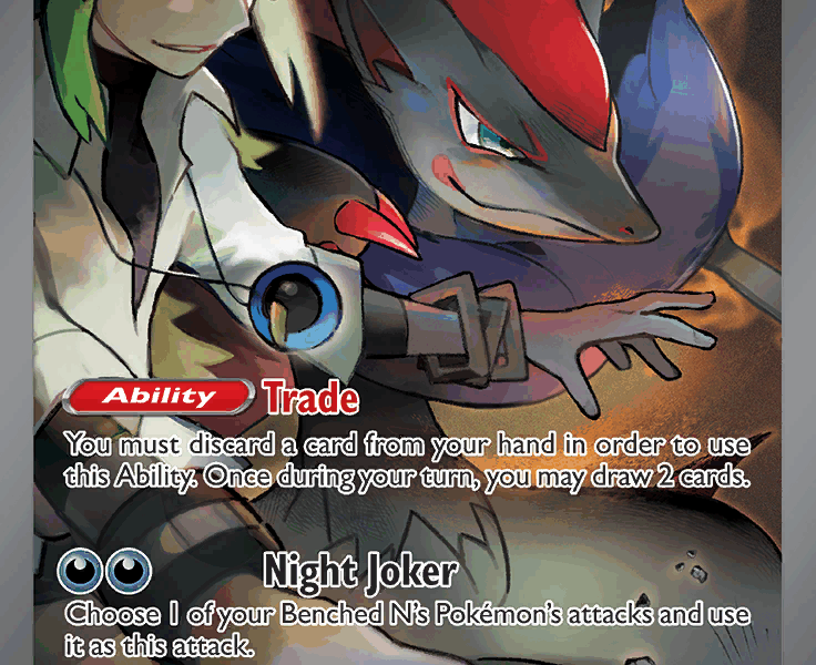 N’s Zoroark ex Pokemon Kaart