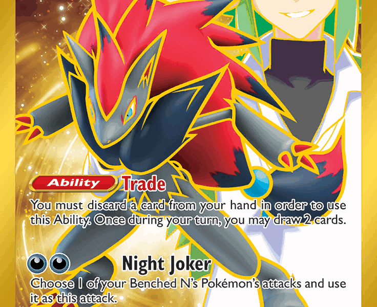 N’s Zoroark ex Pokemon Kaart