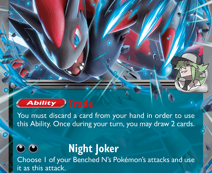 N’s Zoroark ex Pokemon Kaart