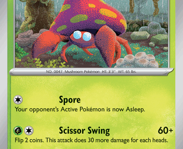 Parasect Pokemon Kaart