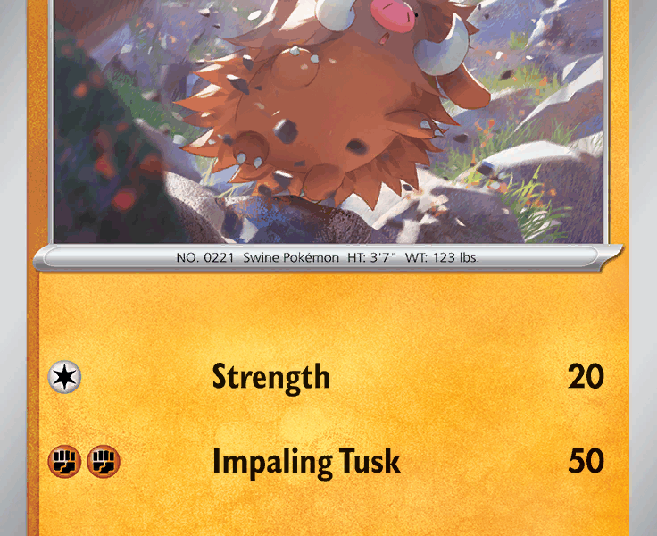 Piloswine Pokemon Kaart