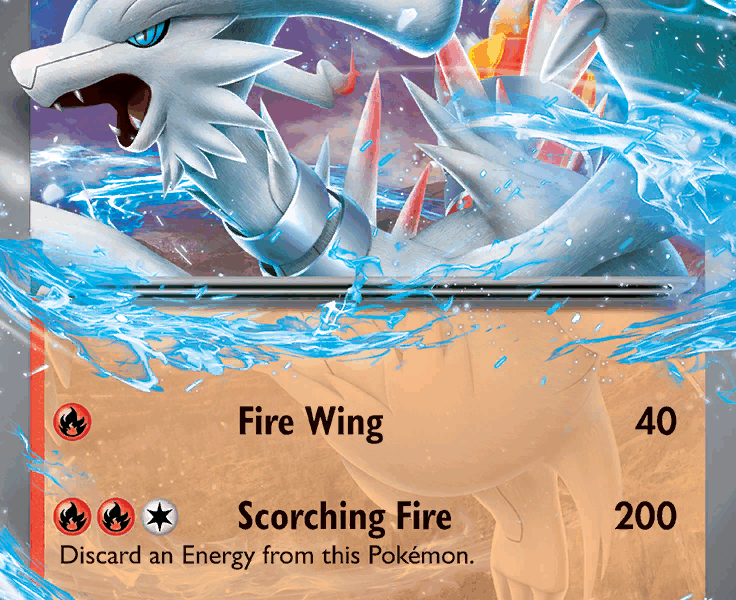 Reshiram ex Pokemon Kaart