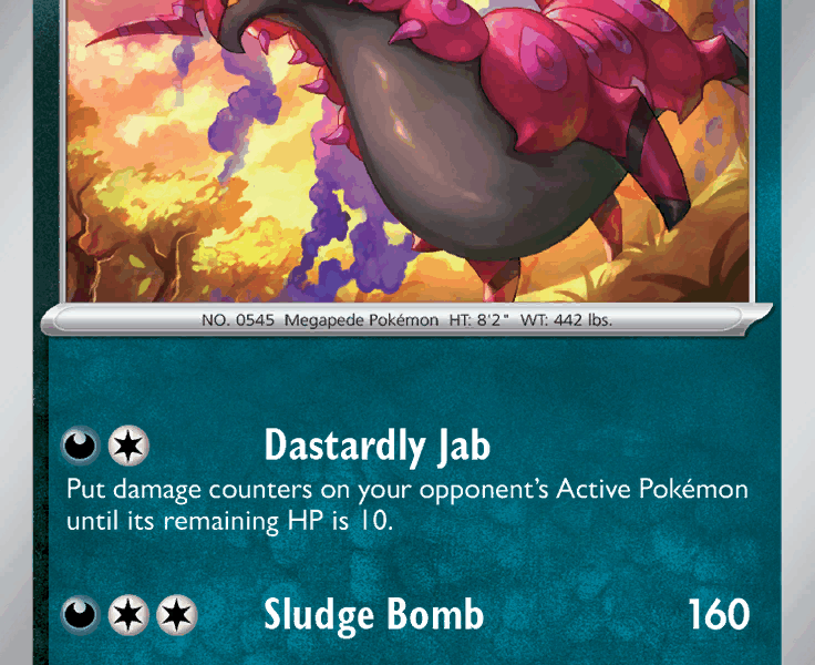 Scolipede Pokemon Kaart
