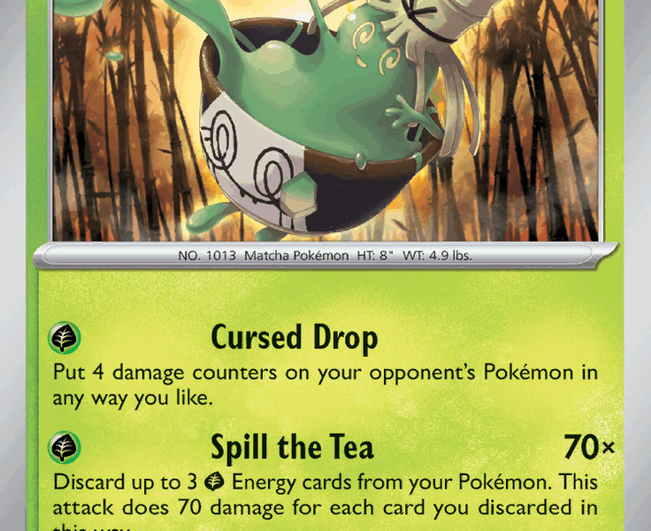 Sinistcha Pokemon Kaart