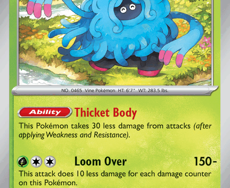 Tangrowth Pokemon Kaart
