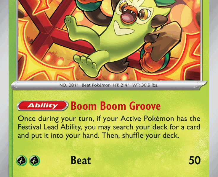 Thwackey Pokemon Kaart