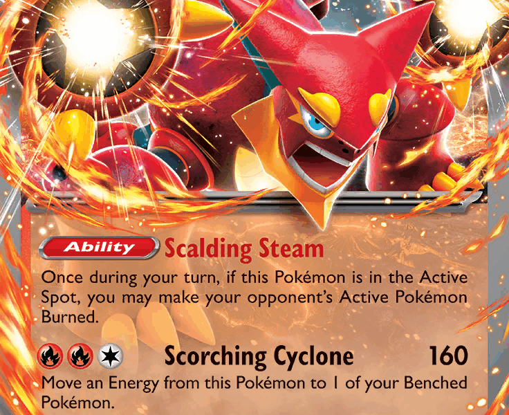 Volcanion ex Pokemon Kaart
