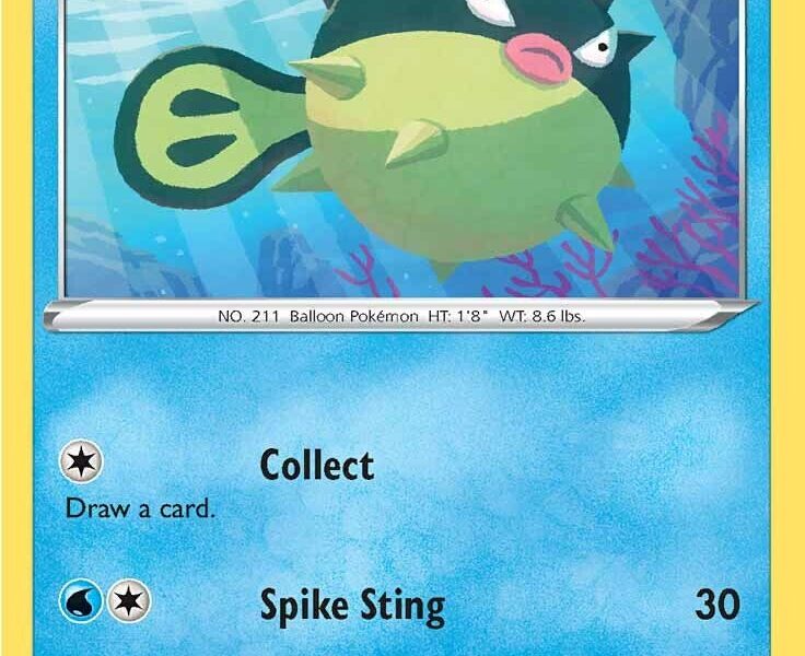 Qwilfish Pokemon Kaart