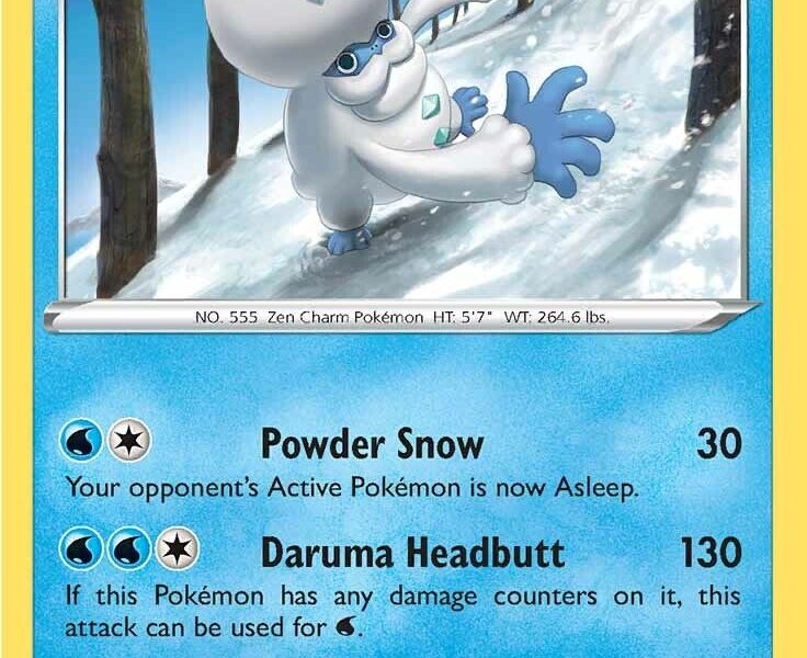 Galarian Darmanitan Pokemon Kaart