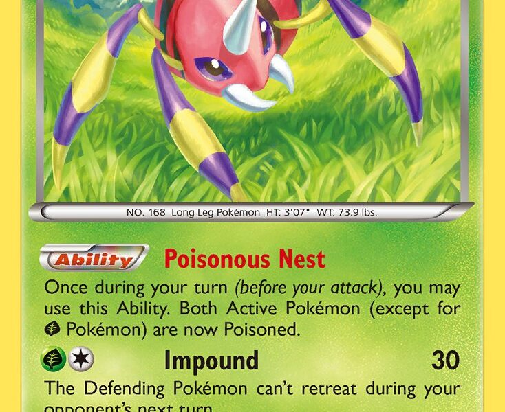 Ariados Pokemon Kaart