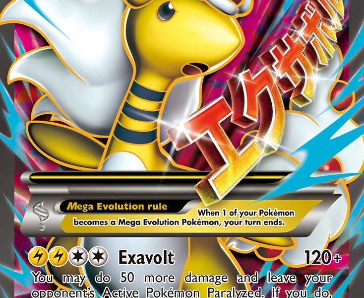 M Ampharos-EX Pokemon Kaart