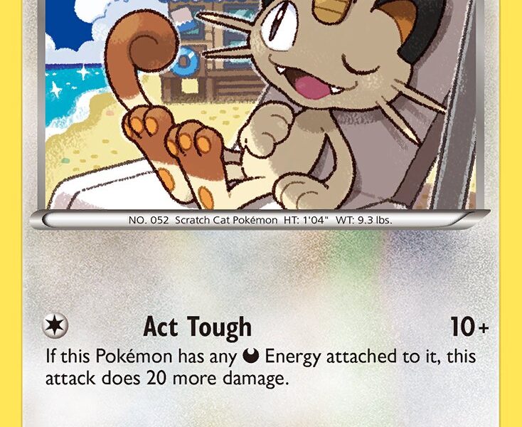Meowth Pokemon Kaart