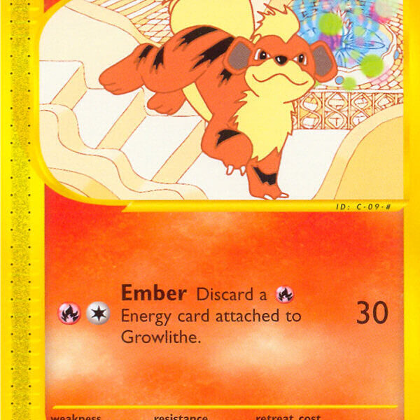 Growlithe Pokemon Kaart
