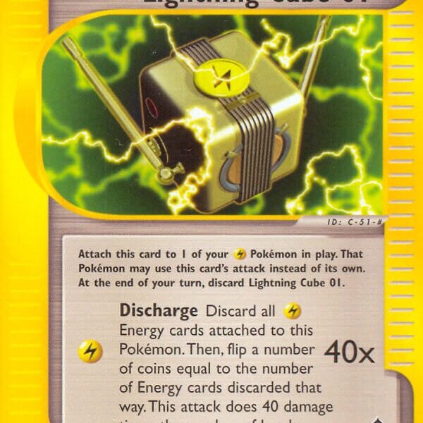 Lightning Cube 01 Pokemon Kaart
