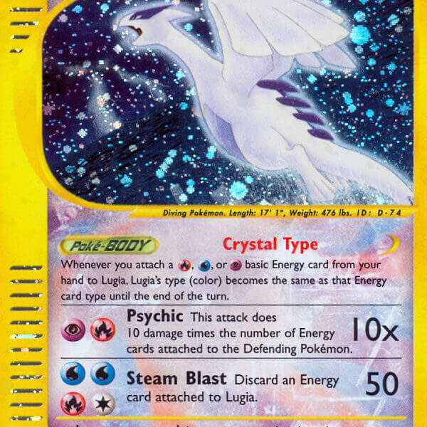 Lugia Pokemon Kaart