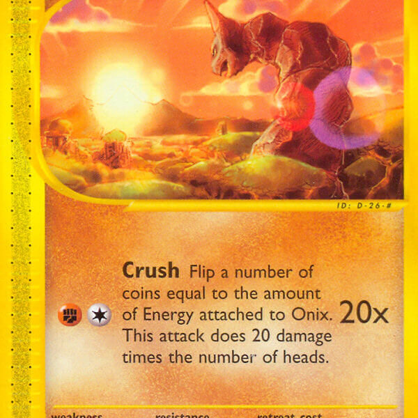 Onix Pokemon Kaart