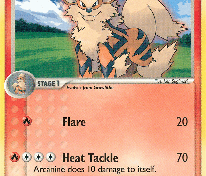 Arcanine Pokemon Kaart