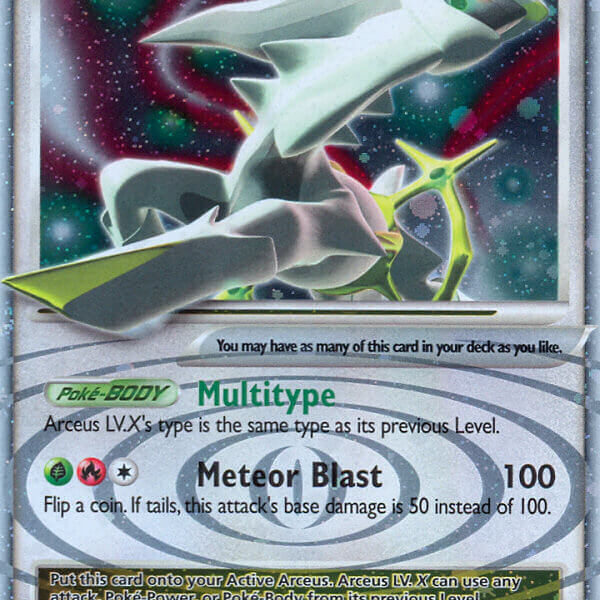 Arceus LV.X Pokemon Kaart