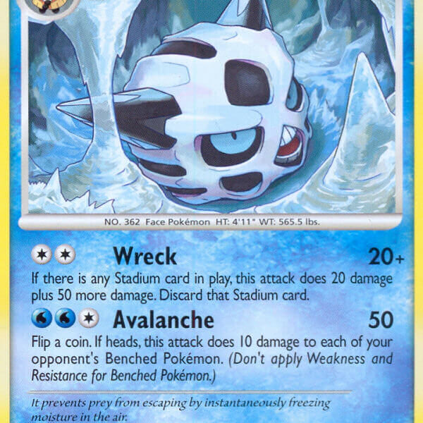 Glalie Pokemon Kaart