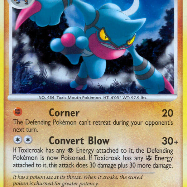 Toxicroak Pokemon Kaart