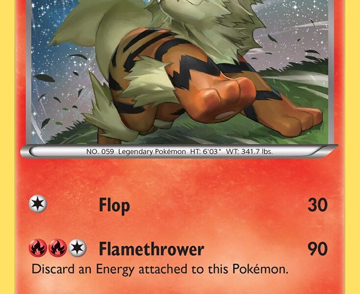 Arcanine Pokemon Kaart