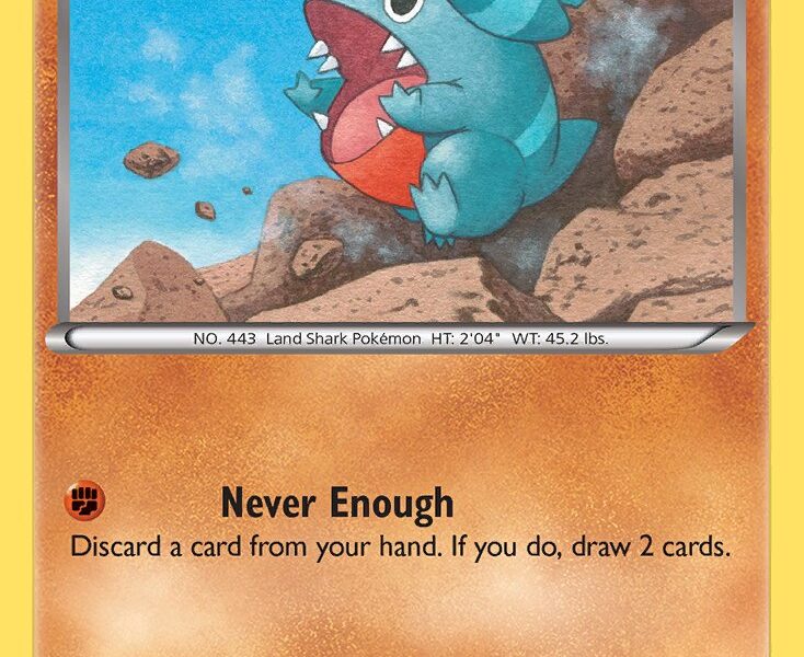 Gible Pokemon Kaart
