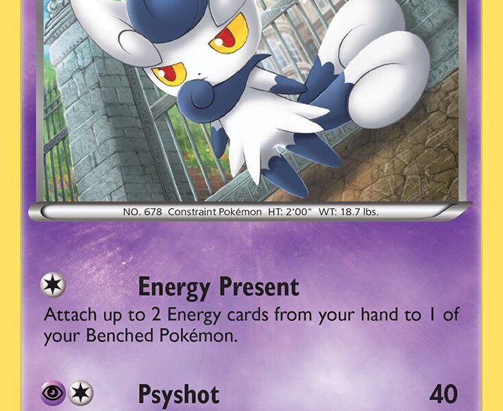 Meowstic Pokemon Kaart